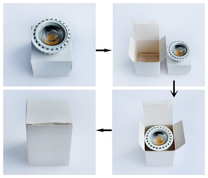 Cob 5W Indoor LED Spotlights GU10 White Housing 2700K - 7000K