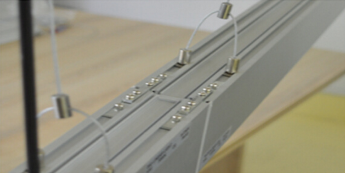 Mordern Hanging Suspended Linear LED Lighting , LED Office Light