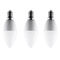 3/5/7/9W Dimmable Indoor LED Light Bulbs Candle Shape Aluminum