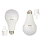 E27 Rechargeable Emergency LED Bulb Ultraportable Plastic Material