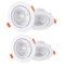 Outdoor Round Cob Ceiling Downlight , 2inch Waterproof Recessed LED Downlight