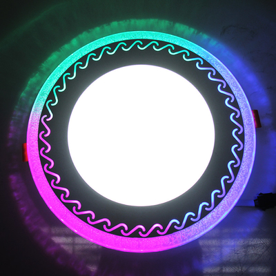Simple Double Color Commercial Led Ceiling Panel Light With Aluminum Housing